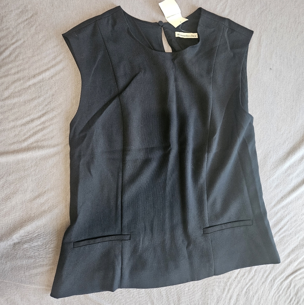 Banana Republic Black Sleeveless Blouse